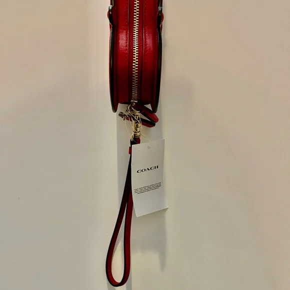 Vibrant Red Apple Wristlet - Picture 2 of 3